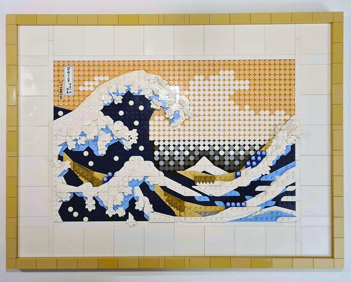 Zestaw klocków LEGO ART Hokusai, "Wielka fala" 1810 elementów (31208) - obraz 2