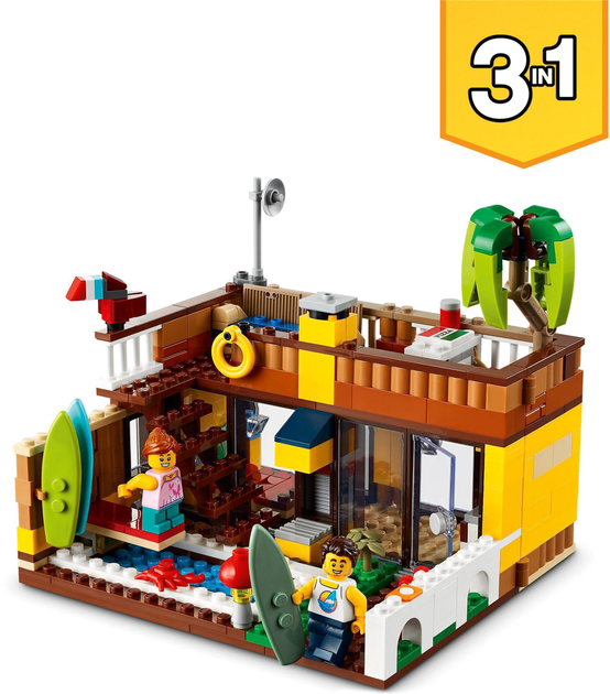 Zestaw klocków LEGO Creator Domek surferów na plaży 564 elementy (31118) - obraz 13