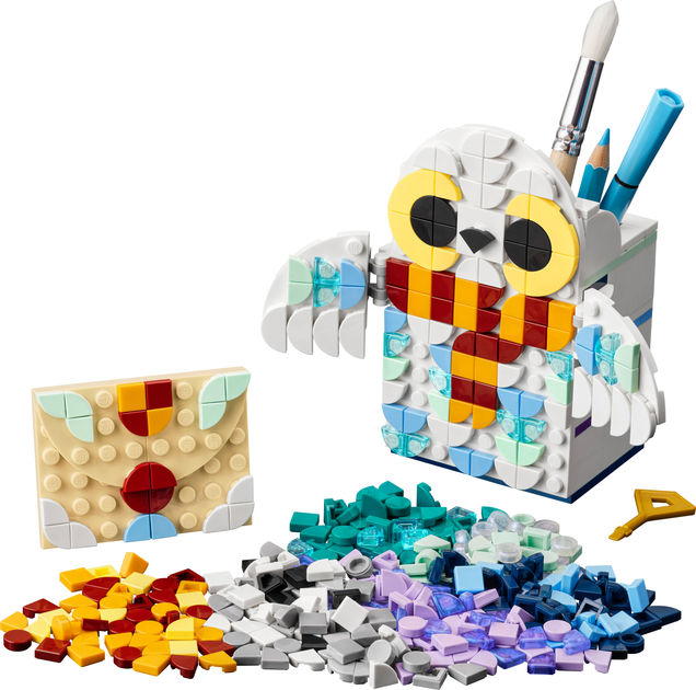 Zestaw klocków LEGO DOTs Hedwiga. Pojemnik na długopisy 518 elementów (41809) - obraz 2