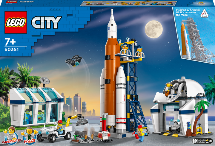 Zestaw klocków LEGO City Space Start rakiety z kosmodromu 1010 elementów (60351) - obraz 1