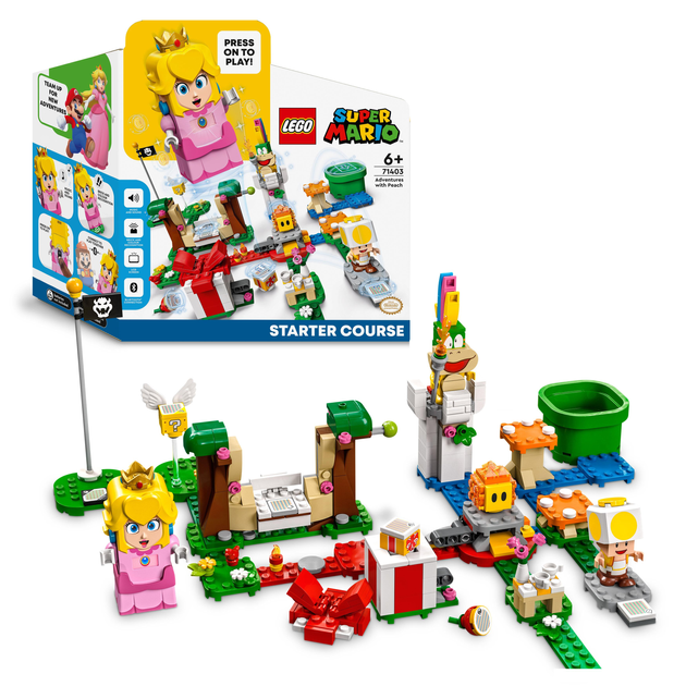 Zestaw klocków LEGO Super Mario Zestaw startowy "Przygody z Peach" 354 elementy (71403) - obraz 2