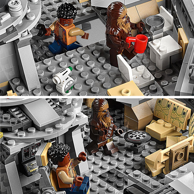 Zestaw klocków LEGO Star Wars Sokół Millennium 1351 element (75257) - obraz 4