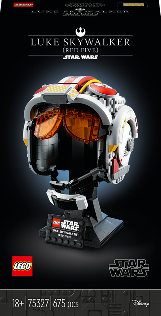 Zestaw LEGO Star Wars Hełm Luke'a Skywalkera Czerwony Pięć 675 części (75327) - obraz 1