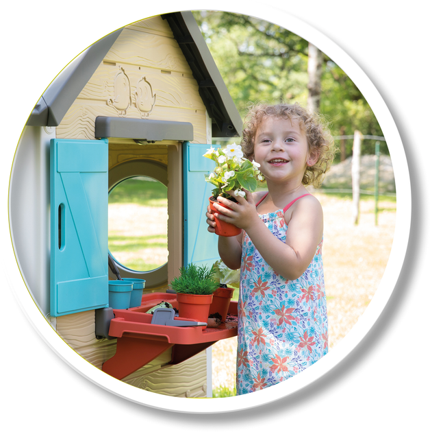 Будинок Smoby Toys Садовий з кашпо та годівницею (810405) - зображення 9
