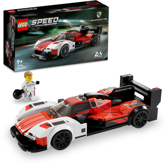 Zestaw klocków LEGO Speed Champions Porsche 963 280 elementów (76916) - obraz 9