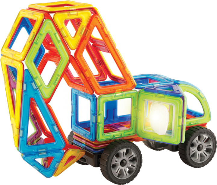 Klocki magnetyczne Magformers Zestaw budowlany z podświetleniem LED 54 elementy (730658090107) - obraz 8