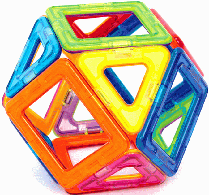 Конструктор магнітний Magformers Базовий набір 14 деталей (701003) (8809134361092) - зображення 6
