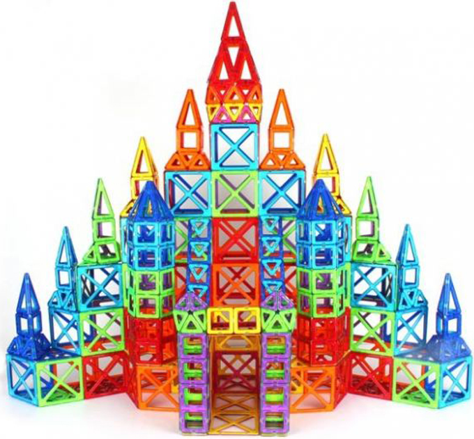 Klocki magnetyczne Magformers Expert 400 elementów + 72 kartki (710003) (8809134361184) - obraz 5