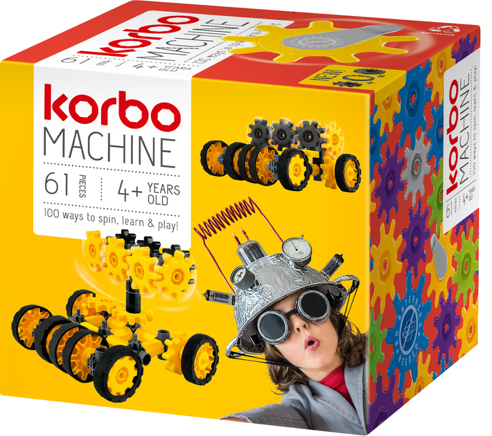 Набір для творчого конструювання Korbo Machine 61 деталь (5906395455331) - зображення 1