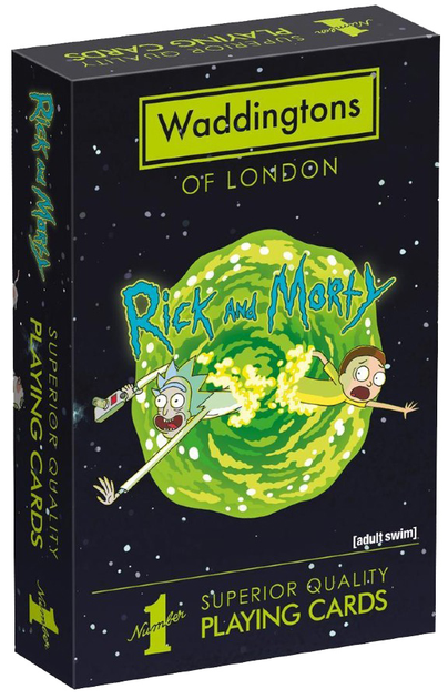 Набір гральних карт Winning Moves Waddingtons Rick & Morty (WM00039-EN1-12) (5036905035965) - зображення 1