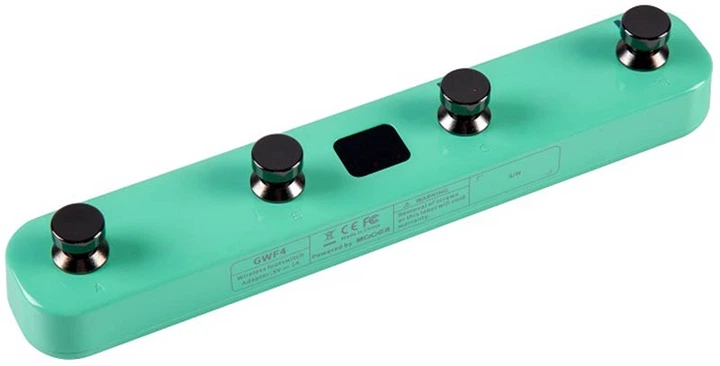 Футконтроллер беспроводной для гитары GTRS MOOER GWF4 Wireless Footswitch (Green) - изображение 3