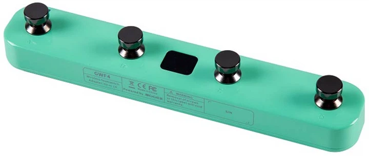 Футконтроллер беспроводной для гитары GTRS MOOER GWF4 Wireless Footswitch (Green) - изображение 4