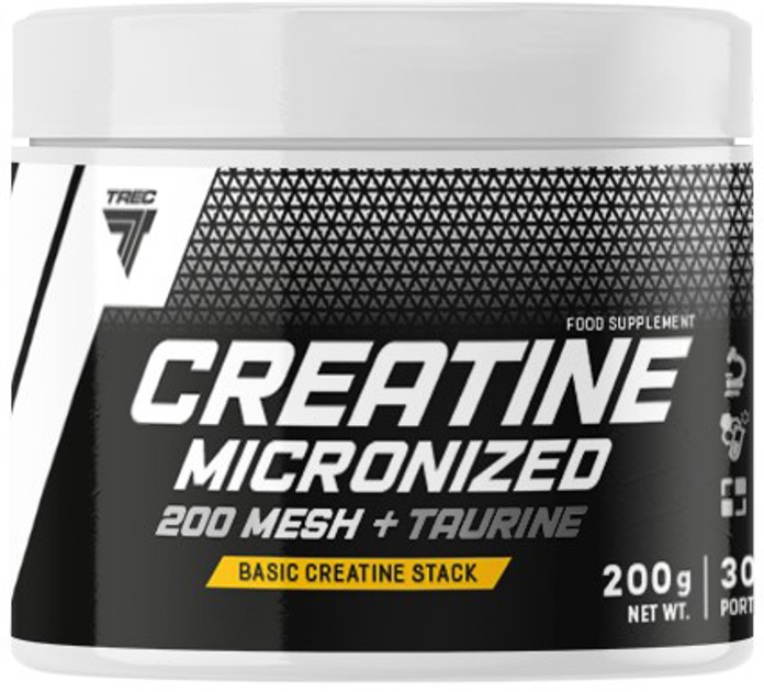 Креатин мікронізований Trec Nutrition Creatine Micronized 200 Mesh + Taurine 200 г (5902114044435) - зображення 1