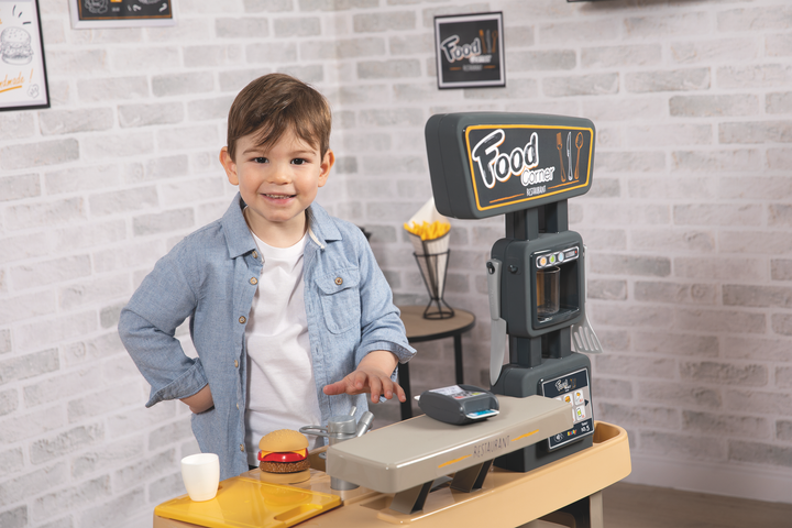 Інтерактивний ресторан Smoby Toys 2 в 1 Бургер Хаус 29 аксесуарів (310910) (3032163109105) - зображення 13