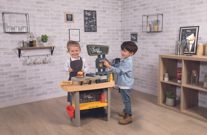 Інтерактивний ресторан Smoby Toys 2 в 1 Бургер Хаус 29 аксесуарів (310910) (3032163109105) - зображення 15