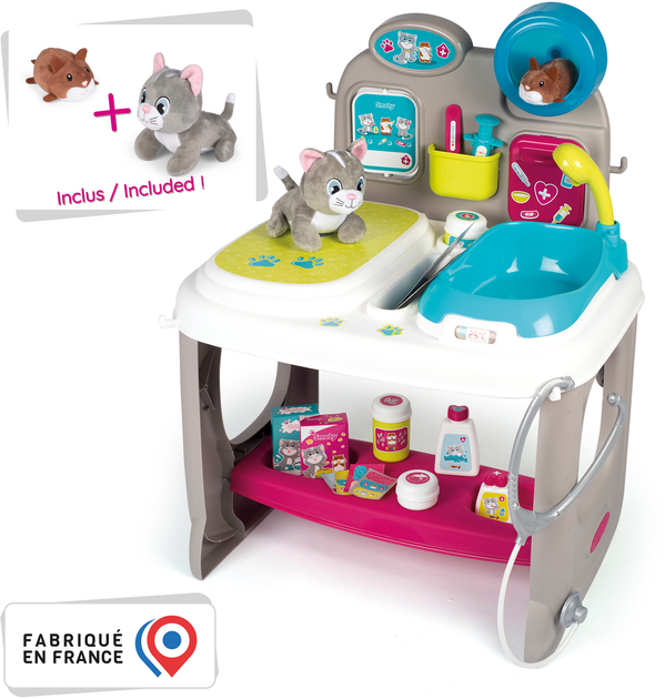 Ігровий набір Smoby Toys Ветеринарний центр з котиком та хом'яком (340404) (3032163404040) - зображення 3