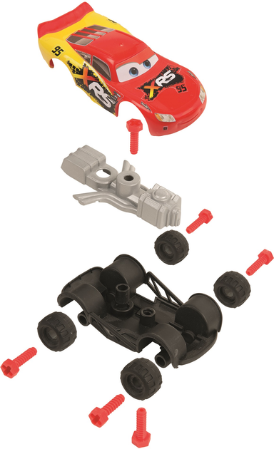 Ігровий набір Smoby Toys "Cars. Майстерня" з машинкою 94 аксесуари 110 х 34 х 110 см (360722) (3032163607229) - зображення 8