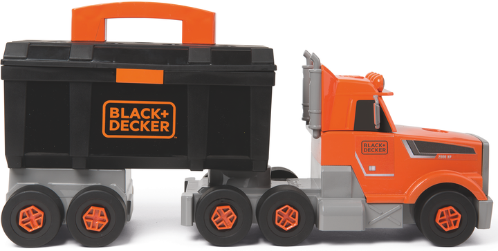 Zestaw do gry Smoby Toys Black+Decker Truck z narzędziami, walizką, dźwigiem i akcesoriami (360175) - obraz 4