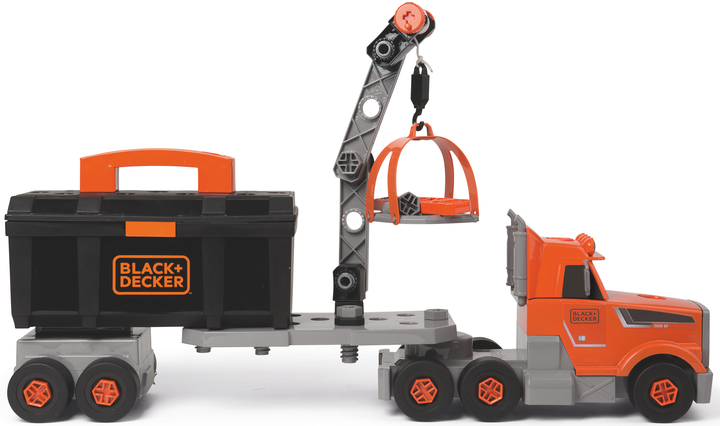 Zestaw do gry Smoby Toys Black+Decker Truck z narzędziami, walizką, dźwigiem i akcesoriami (360175) - obraz 5