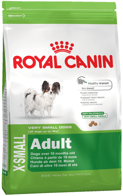 Сухой корм для собак Royal Canin (Роял Канин) X-Small adult 1,5 кг - Фото 1 Сухой корм для собак Royal Canin (Роял Канин) X-Small adult 1,5 кг - изображение 1