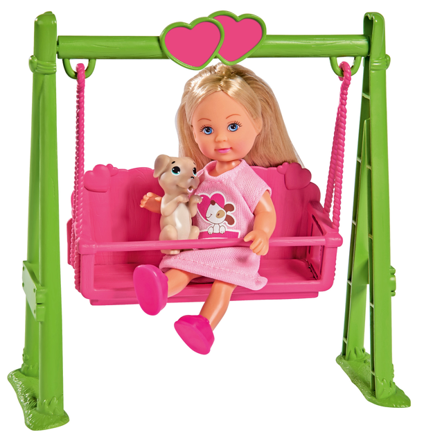 Lalka Simba Toys Evi na huśtawce z pieskiem (105733443) - obraz 3