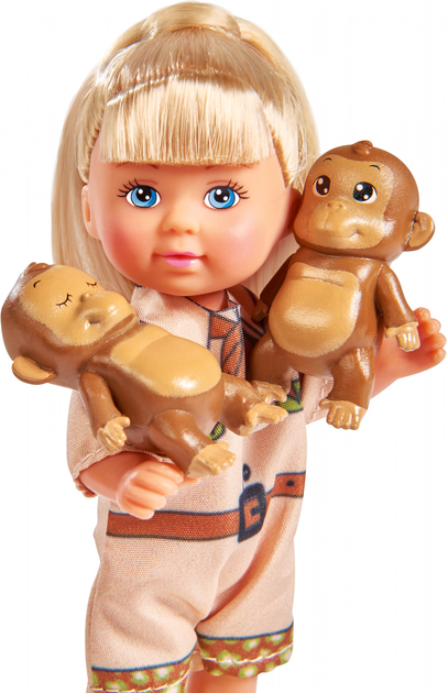 Лялька Simba Toys Еві з мавпочками (5733481) - зображення 2