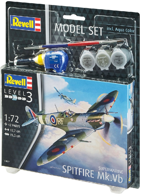 Складана модель Revell Винищувач Spitfire MK.Vb. Масштаб 1:72 (RVL-63897) (4009803638973) - зображення 1
