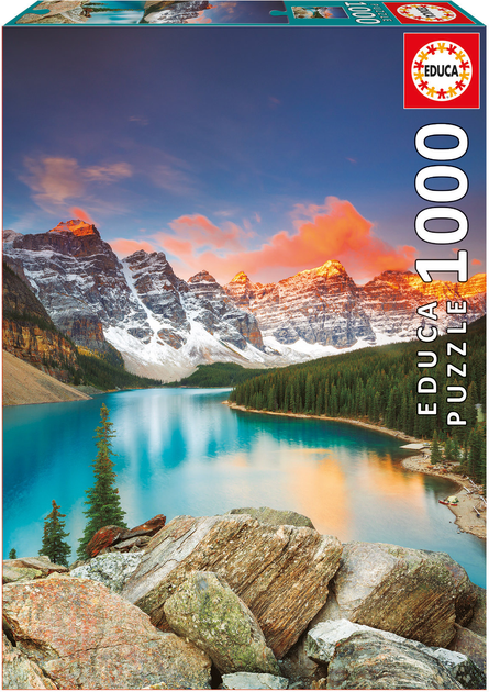 Пазл Educa Озеро Морейн у національному парку Банф. Канада 1000 елементів (8412668177390) - зображення 1
