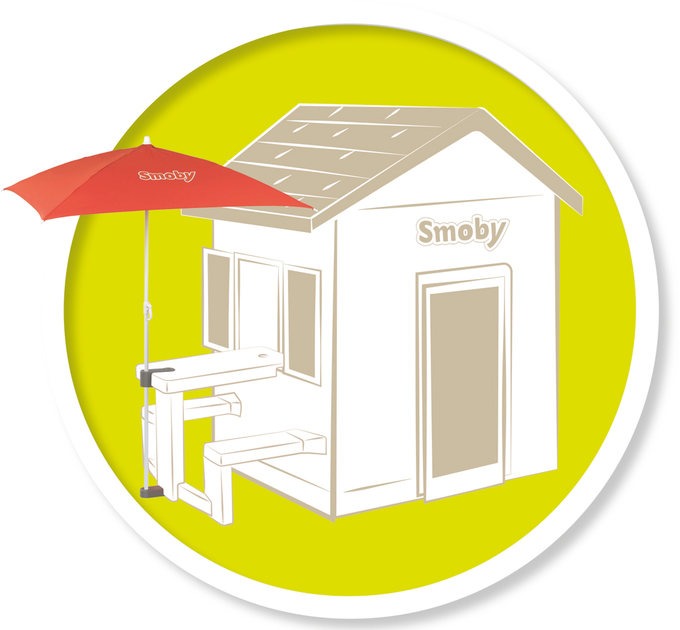 Parasol słoneczny Smoby Toys na stół z regulacją wysokości 80x90x150 cm (7600810911) - obraz 3
