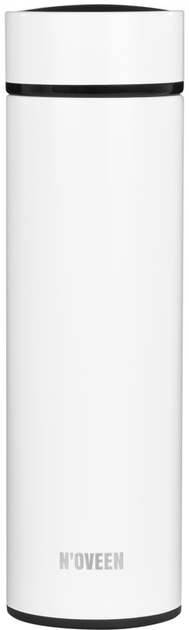 Butelka termiczna Noveen Wyświetlacz LED TB2311 Biały 450 ml (TB2311) - obraz 1