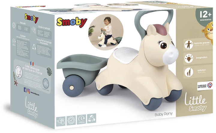 Jeździk Smoby Little Pony z przyczepką 12 miesięcy (7600140502) - obraz 5