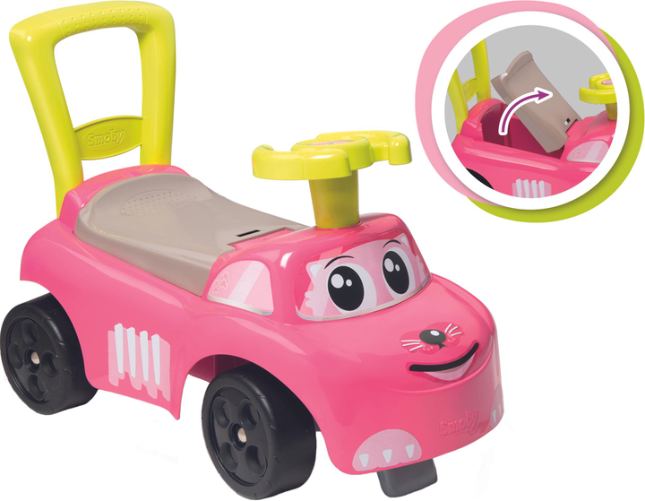 Dziecięca maszyna do łyżwiarstwa Smoby Toys 54 x 27 x 40 cm Różowy kot (7600720524) - obraz 2