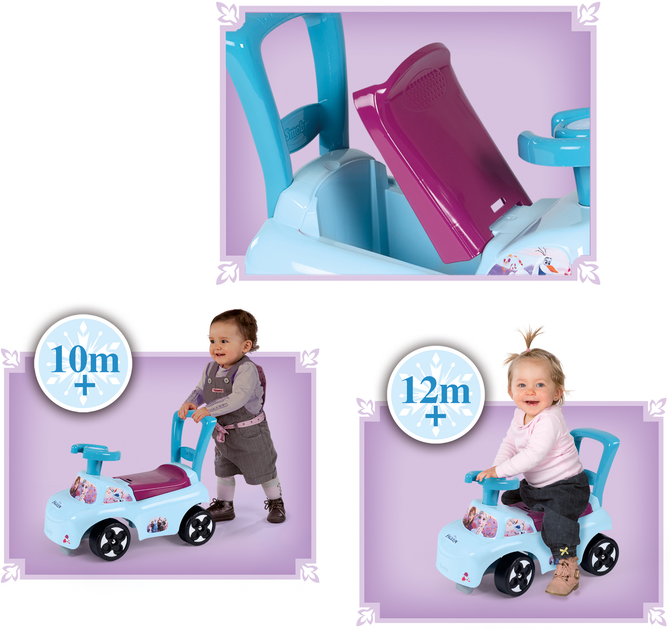 Машина для катання малюка Smoby Фроузен Блакитна (720533) (3032167205339) - зображення 3