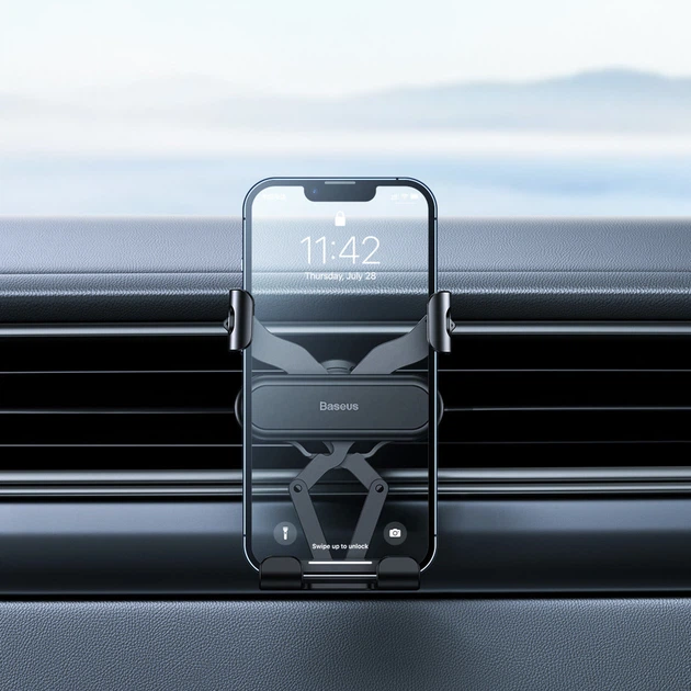Автотримач для телефону Baseus Stable Gravitational Car Mount Lite (SUWX010001) - зображення 7