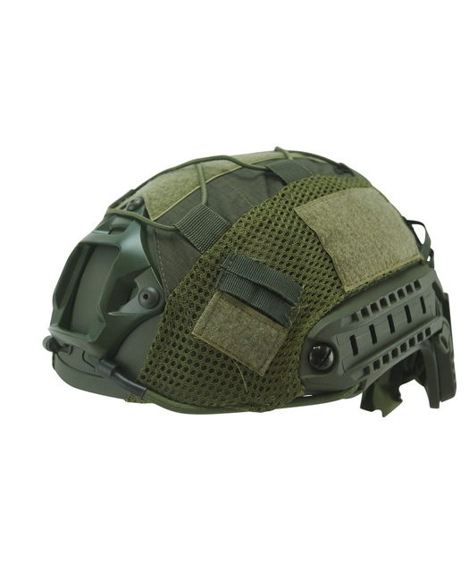 Чохол на шолом/кавер KOMBAT UK Tactical Fast Helmet COVER Uni оливковий (kb-tfhc-olgr) - изображение 1
