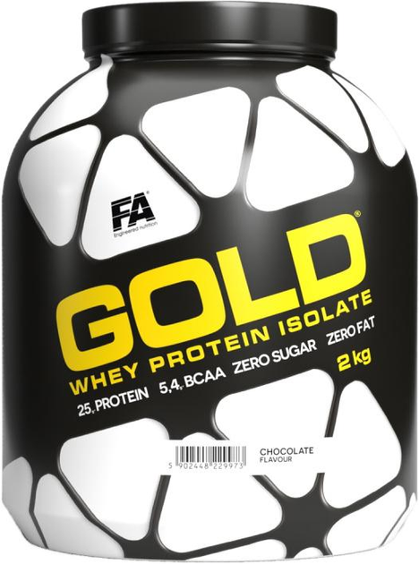 Białko FA Nutrition Gold Whey Protein Isolate 2000 g Jar Strawberry-Banana (5902448244792) - obraz 1