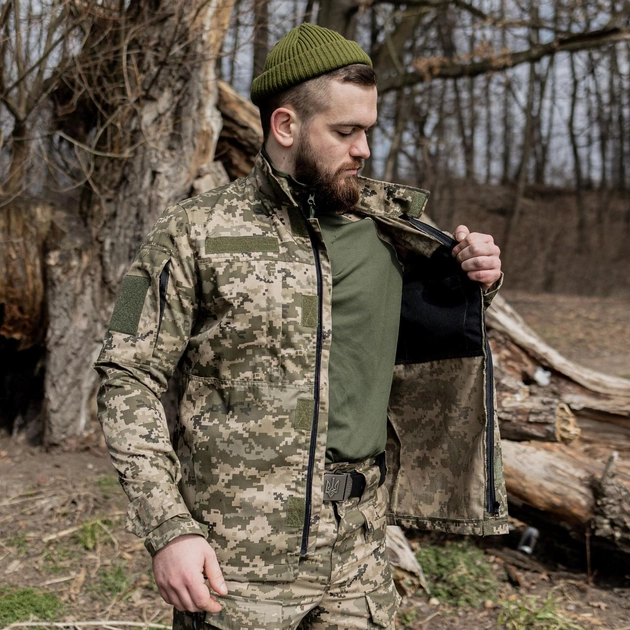 Тактичний костюм 3 в 1 PATRIOT SET (бойова сорочка Ubacs (Убакс) + китель + штани Apex) Піксель М14 54 розмір - зображення 2