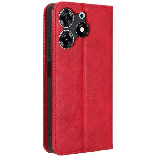 Чехол Deexe Retro Style для TECNO Spark 10 Pro - Red - изображение 6