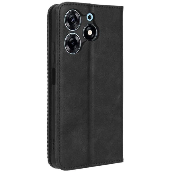 Чехол-книжка Deexe Retro Style для TECNO Spark 10 Pro - Black - изображение 6