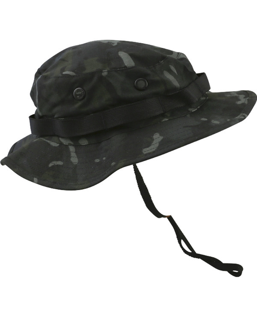 Панама тактична KOMBAT UK Boonie Hat US Style Jungle Hat Мультикам чорний (kb-bhussjh-btpbl) - зображення 1