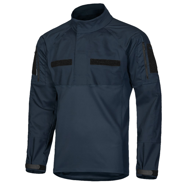 Боевая рубашка тактическая летняя CamoTec CG BLITZ 3.0 Темно-синяя убакс L - изображение 1