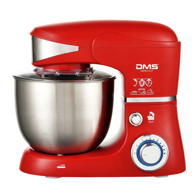 Планетарный стационарный миксер тестомес DMS KM-1500 Red домашний ...