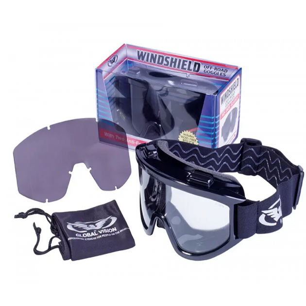 Окуляри тактичні Global Vision Wind-Shield Kit Anti-Fog (зі змінними лінзами) - зображення 2