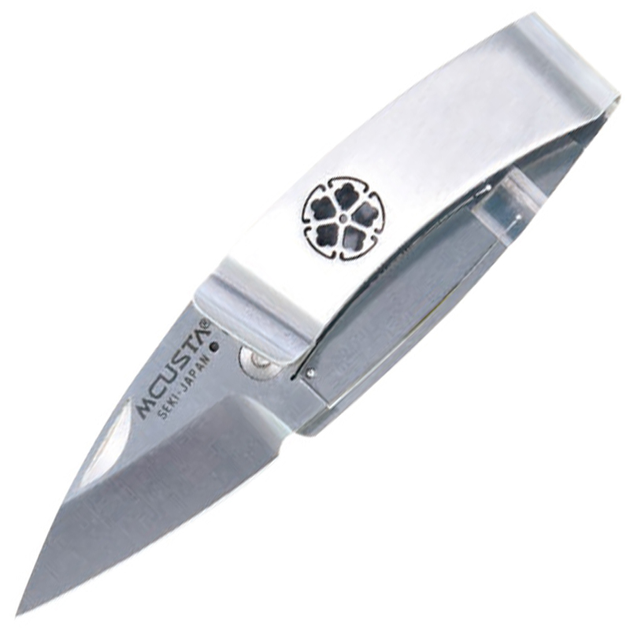Нож складной Mcusta Kamon Kikyo Money Clip (длина: 120мм, лезвие: 50мм), стальной - изображение 1