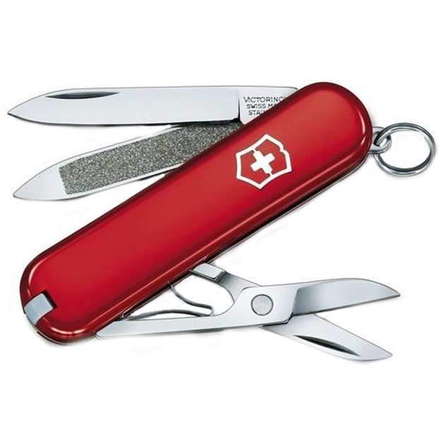 Ніж складаний, мультитул Victorinox Classic SD (58мм, 7 функцій), червоний 06223.G - зображення 1