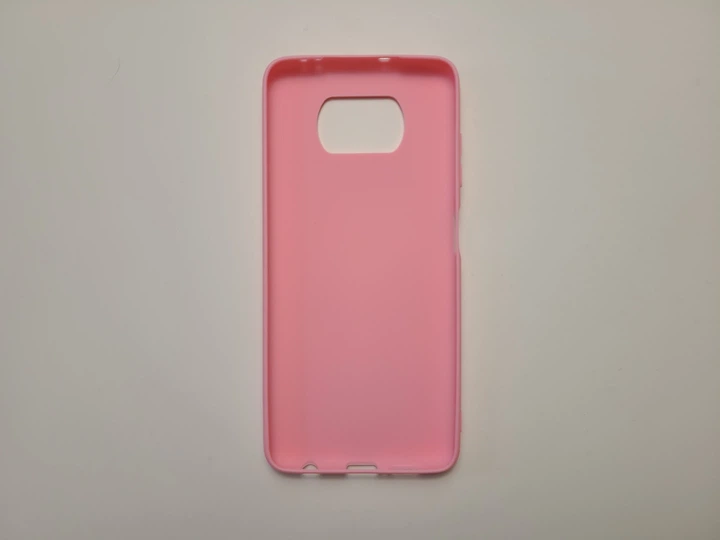 Чехол TPU Matte для Xiaomi Poco X3 бампер розовый - Фото 2 Чехол TPU Matte для Xiaomi Poco X3 бампер розовый - изображение 2