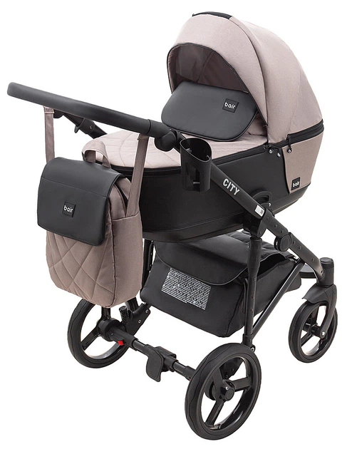 Коляска 2 в 1 Bair City Soft 455 капучино / чорний - зображення 2