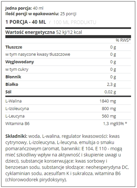 Aminokwasy Nutrend BCAA Płyn 1000 ml (8594073170941) - obraz 2