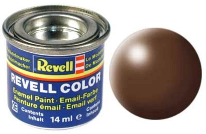 Farba brązowa jedwabiście-matowa brązowa jedwabna 14ml Revell (MR-32381) - obraz 1