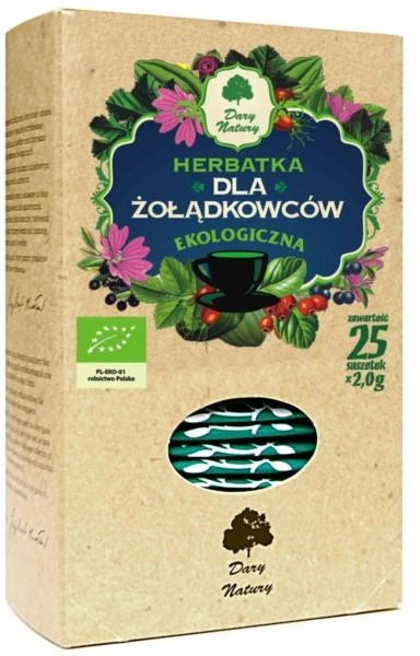 Чай для желудочно-кишечного тракта Dary Natury Herbatka dla Żołądkowców 25 x 2 g (DN892) - изображение 1